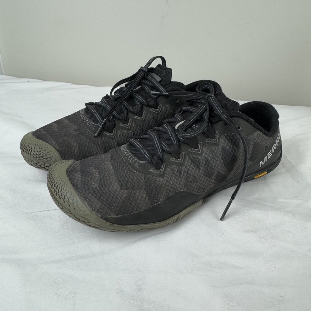 MERRELL Vapor Glove 3 Womens Barefoot Performance Lightweight Hiking Shoes Black - Picture 12 of 12